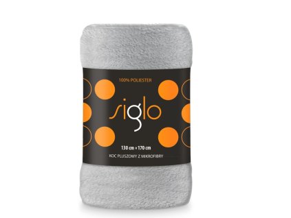 FARO Deka mikroplyš super soft světle šedá Polyester, 130/170 cm