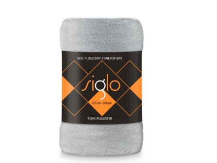 FARO Deka mikroplyš super soft světle šedá Polyester, 220/200 cm