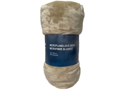 JERRY FABRICS Deka microflanel super soft Béžová Polyester, 150/200 cm