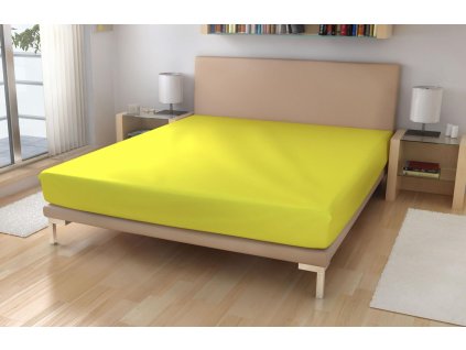 Froté prostěradlo EXKLUSIVE Citronová 90/200