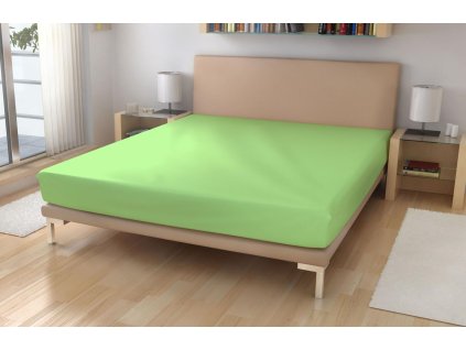 Froté prostěradlo EXKLUSIVE Světle zelená 90/200