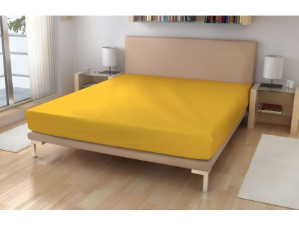Froté prostěradlo EXKLUSIVE Žloutková 90/200
