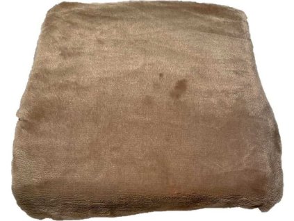 JERRY FABRICS Prostěradlo mikroplyš pískově hnědá  Polyester, 90/200 cm