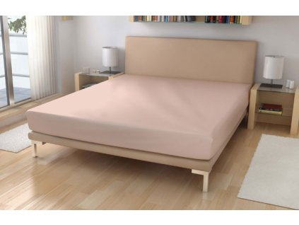 Jersey prostěradlo 90/200 šampáňo
