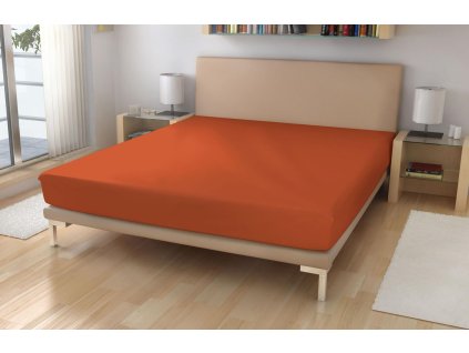 Jersey prostěradlo EXKLUSIVE Hnědá 90/200