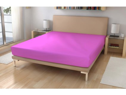 Jersey prostěradlo EXKLUSIVE Sytě růžová 90/200