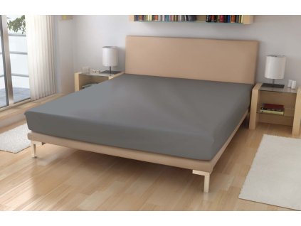 Polášek Prostěradlo Micro EXKLUSIVE Středně šedá  Polyester, 90/200 cm