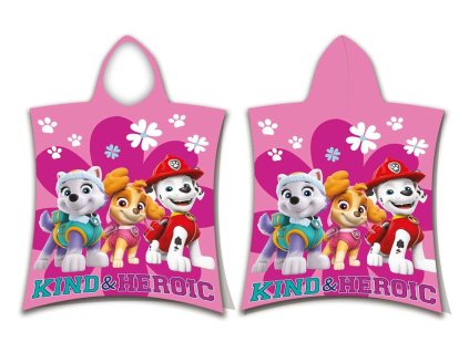 JERRY FABRICS Pončo Paw Patrol PP475 Bavlna - Froté, 50/115 cm