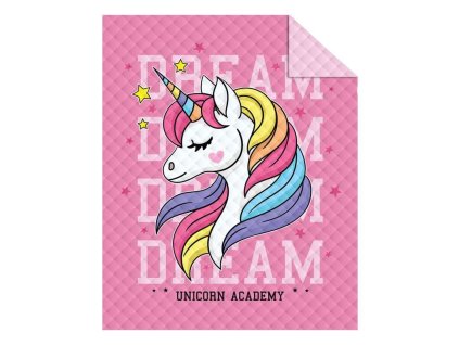 DETEXPOL Přehoz na postel Jednorožec dream  Polyester, 170/210 cm