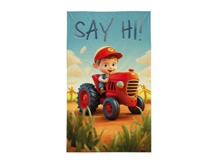 DETEXPOL Dětský ručník Farmář  Bavlna - Froté, 50/30 cm