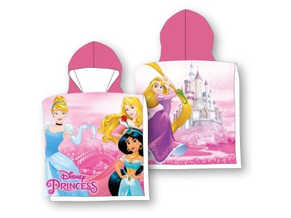 Dětská osuška s kapucí Princess, micro polyester/mikrovlákno, 50x100 cm