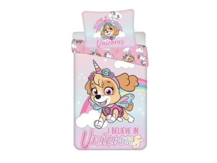 Růžové povlečení do velké postýlky Tlapková Patrola, Paw Patrol