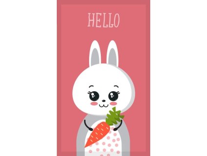 FARO Dětský ručník Králíček  Bavlna - Froté, 50/30 cm