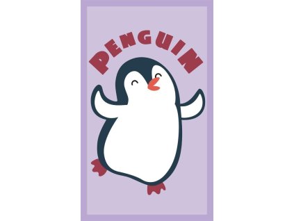 FARO Dětský ručník Tučňáček  Bavlna - Froté, 50/30 cm