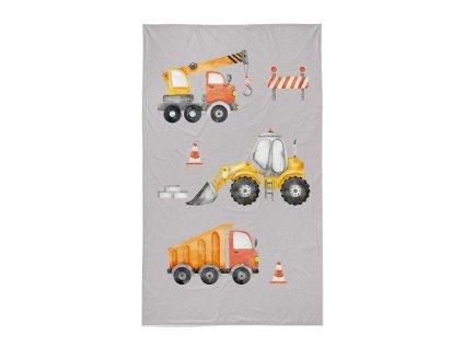 DETEXPOL Dětský ručník Stavba  Bavlna - Froté, 50/30 cm