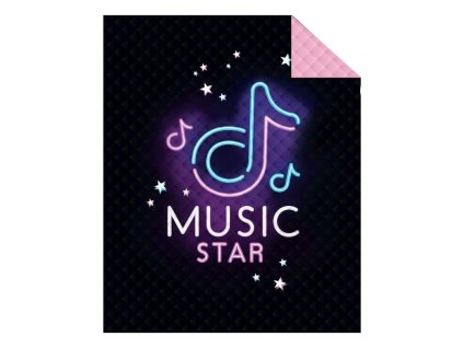 DETEXPOL Přehoz na postel Music Star  Polyester, 170/210 cm
