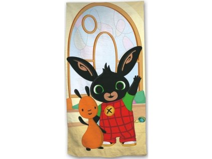 JERRY FABRICS Osuška Králíček Bing Hoppity  Bavlna - Froté, 70/140 cm