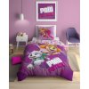 Svítící bavlněné povlečení Tlapková patrola barva lila