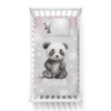 Povlečení do postýlky Baby Panda barva šedá v bavlně,100x135, 40x60 cm