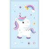 FARO Dětský ručník Jednorožec duha  Bavlna - Froté, 50/30 cm