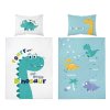 Povlečení do postýlky Little Dino blue  Bavlna, 100x135, 40x60 cm