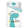 Povlečení do postýlky Little Dino blue  Bavlna, 100x135, 40x60 cm