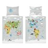 Povlečení do postýlky Mapa grey  Bavlna, 100x135, 40x60 cm