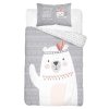Povlečení do postýlky Medvídek Indián grey  Bavlna, 100x135, 40x60 cm