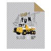 DETEXPOL Přehoz na postel Stavba dumper  Polyester, 170/210 cm