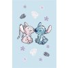 JERRY FABRICS Dětský ručník Lilo and Stitch Light blue  Bavlna - Froté, 50/30 cm