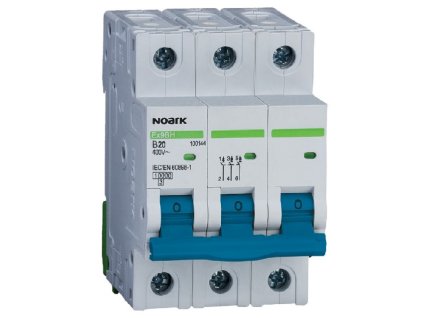 Instalační jistič 3x10A (10kA-B-NOARK) Ex9BH100321