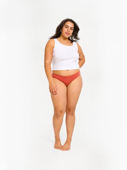 Menstruační kalhotky Basic Cheeky Bikini Moderate-Heavy Cedar