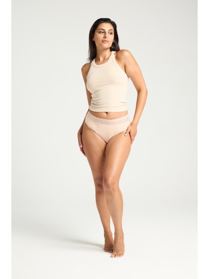 Modibodi Sensual Hi Waist Bikini Maxi Beige 1