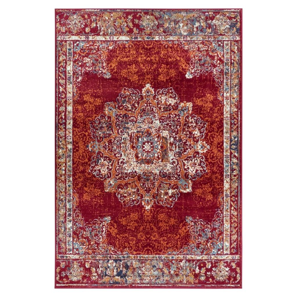67692 kusovy koberec luxor 105638 maderno red multicolor