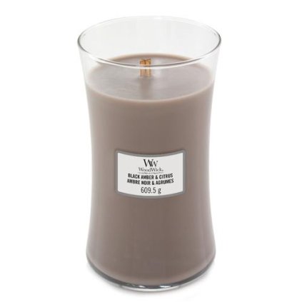 14571 sviecka ovalna vaza woodwick cierna ambra a citrus 609 5 g