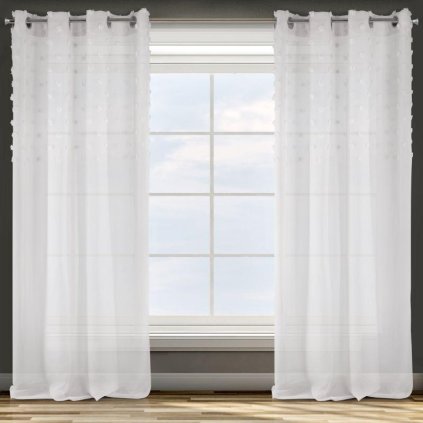 15870 strieborny zaves na kruzkoch stella 140x250 cm