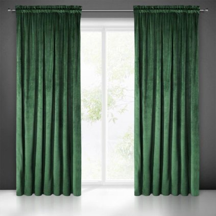 17358 zeleny zaves na paske melanie 140x270 cm