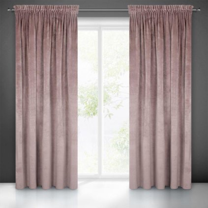 17475 pudrovy zaves ria so zamatovou strukturou 140x270 cm