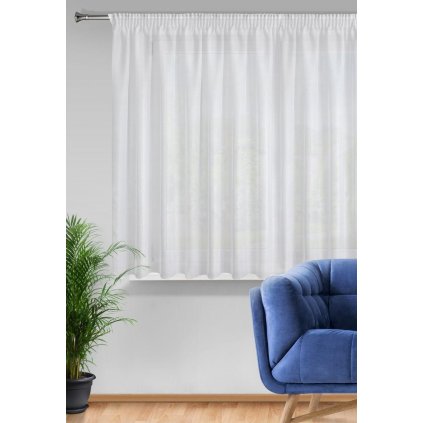 18543 biela zaclona na paske rebecca 350x155 cm