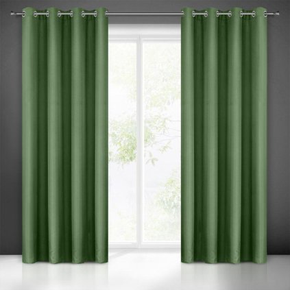22431 zeleny zaves na kruzkoch rita 140x250 cm