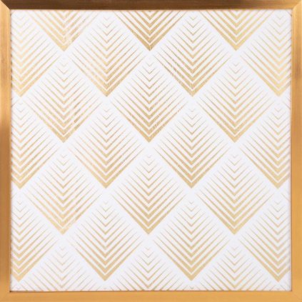 24378 obraz blanca2 so zlatou lesklou potlacou v zlatom rame 53 x 53 cm