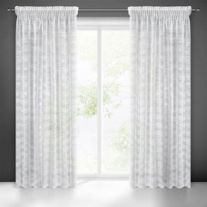 37857 biela zaclona na paske astera 140x270 cm