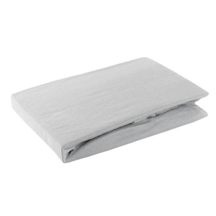 47232 siva bavlnena jersey postelna plachta 140x200 30 cm