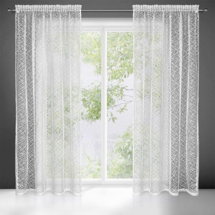 48306 biela zaclona na paske amanda 140x270 cm