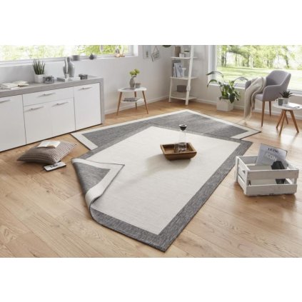 49326 kusovy koberec twin wendeteppiche 103108 creme grau