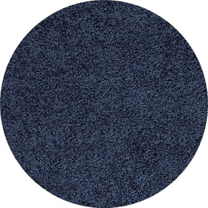 51489 kusovy koberec life shaggy 1500 navy kruh