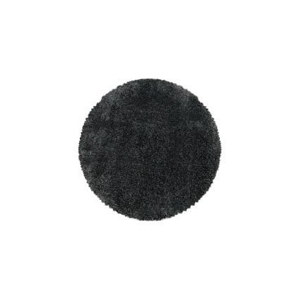 55212 kusovy koberec fluffy shaggy 3500 grey kruh