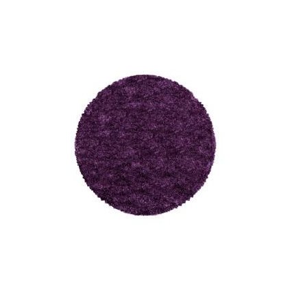 55218 kusovy koberec fluffy shaggy 3500 lila kruh