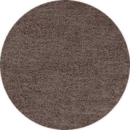 56688 kusovy koberec dream shaggy 4000 mocca kruh