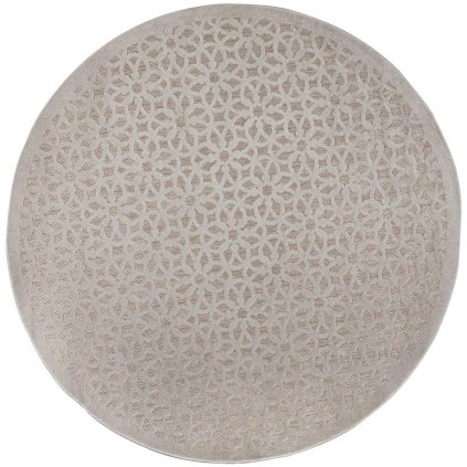 57426 kusovy koberec piatto argento silver kruh